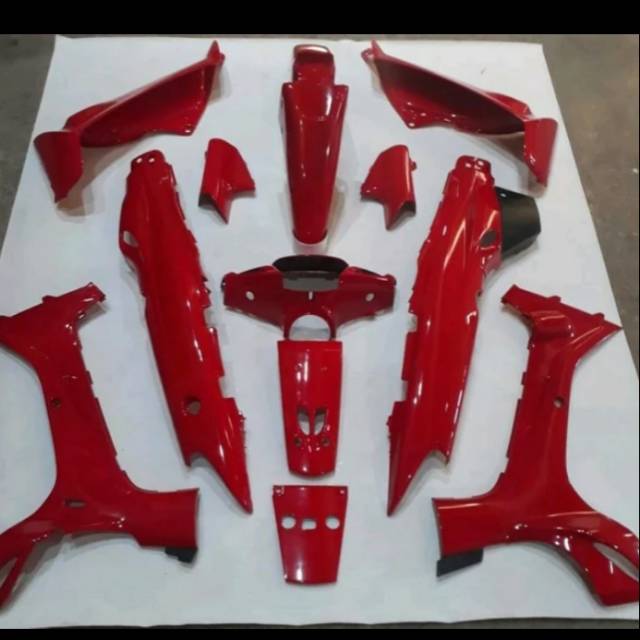 Cover body set full halus fiz R kopling 1997 sampai 1999 merah VRC1 original YGP