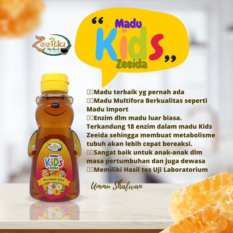 

MADU KIDS MULTIFLORA UNTUK METABOLISME TUMBUH KEMBANG ANAK ZEEIDA HERBAL