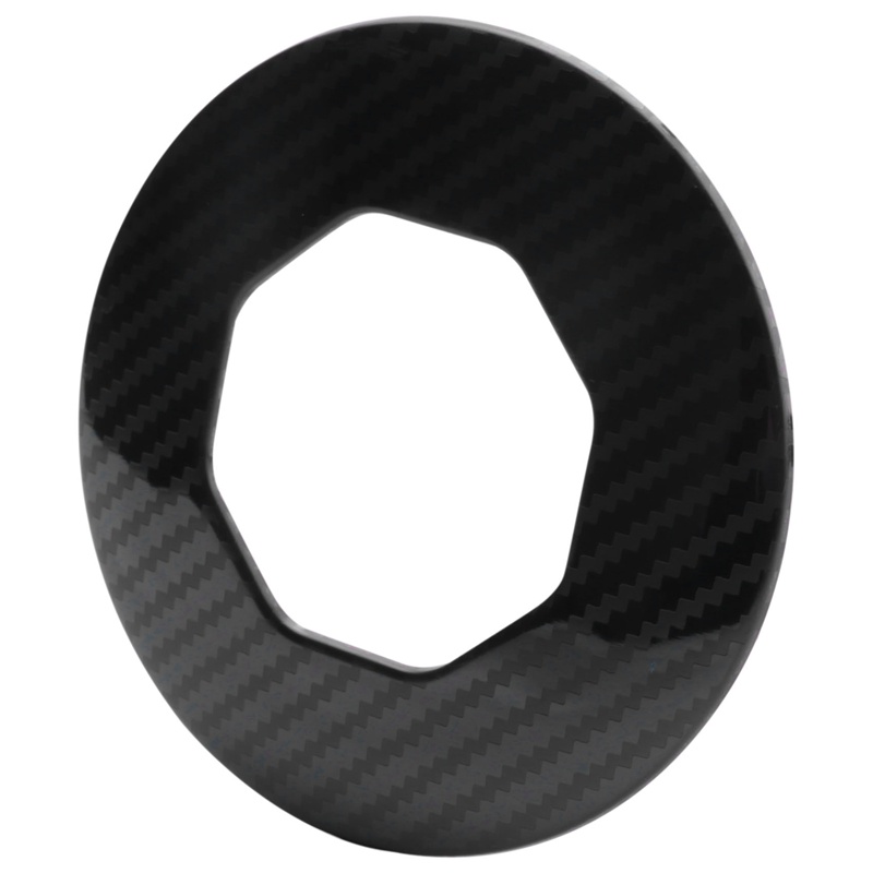 1PCS Car Metal Carbon Fiber Steering Wheel Cover Trim Decoration Frame for MG ZS EV HS MG6 MG5 EZS 2018-2021 Accessories