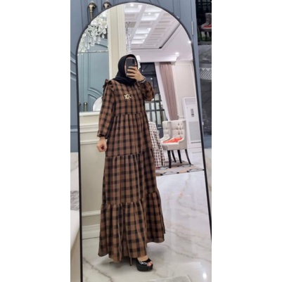 New Gamis Original by KAYLA EDNESS  bahan lentur y nyaman di pakai