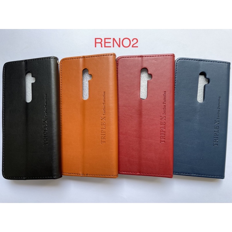 Leather Wallet Flip New Oppo Reno 2