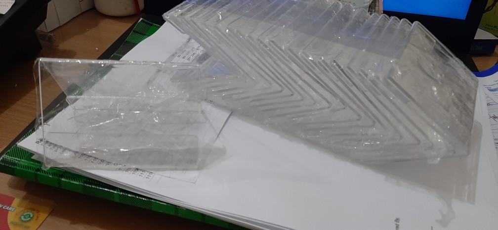 Food Tag Acrylic/akrilik 2muka 6x9 Landscape Termurah Terlaris