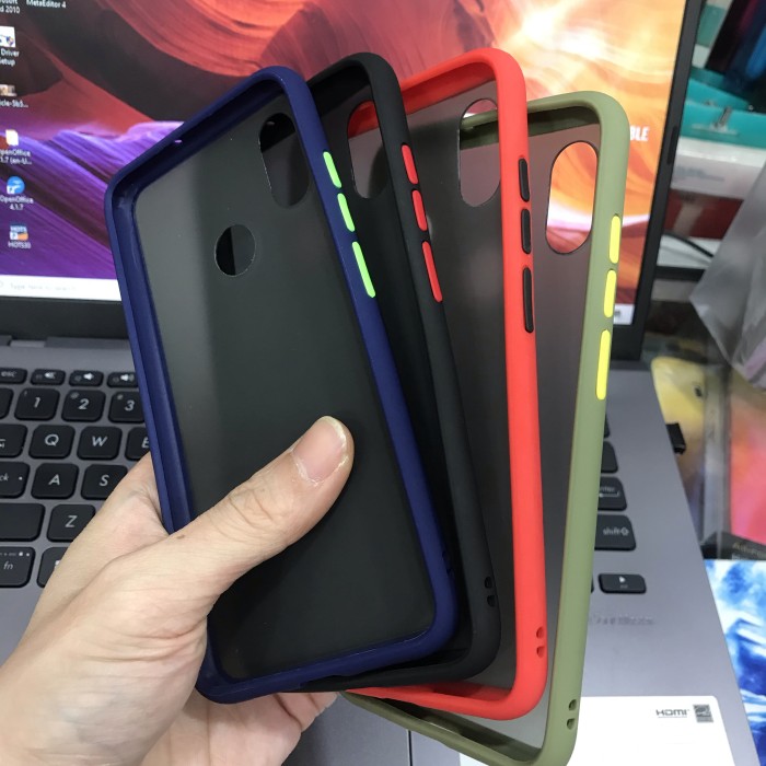 XIAOMI MI 8 MI8 PREMIUM HYBRID CASE BLACK DOVE ANTI PECAH