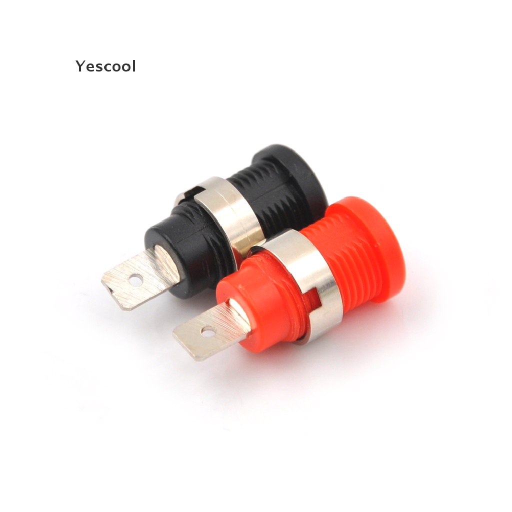 Yescool 10Pcs Socket Jack Banana Female 4mm Untuk Panel Binding Post