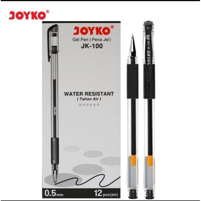 

Pulpen Gel Pen Joyko JK-100 Hitam 0.5mm(satuan)