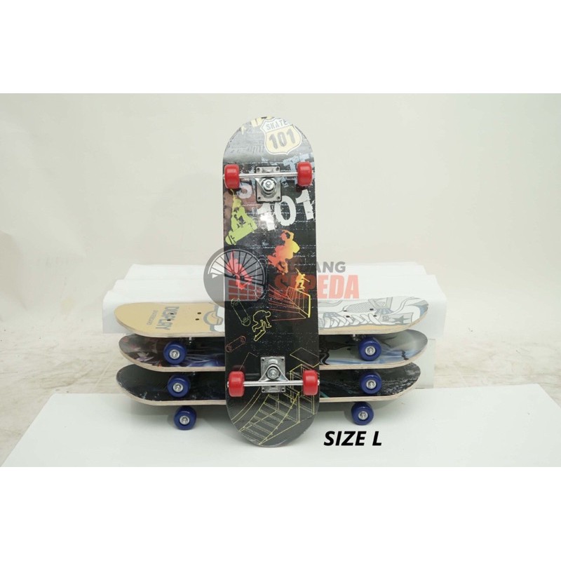 Skateboard 3 size ukuran dewasa dan anak S M L banyak motif bisa grab COD original kuat skater board-2