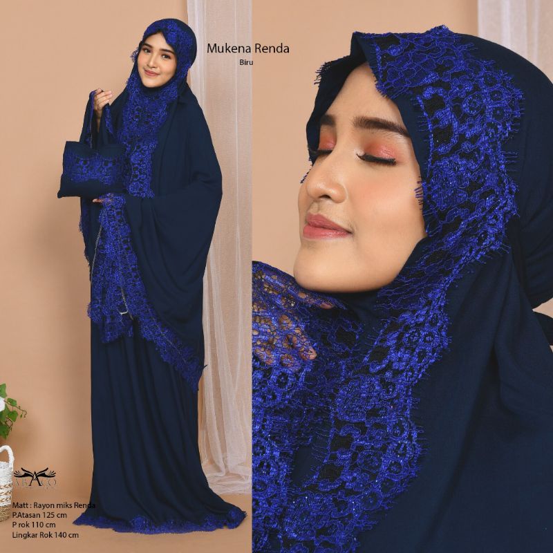 Mukena renda brukat aulia