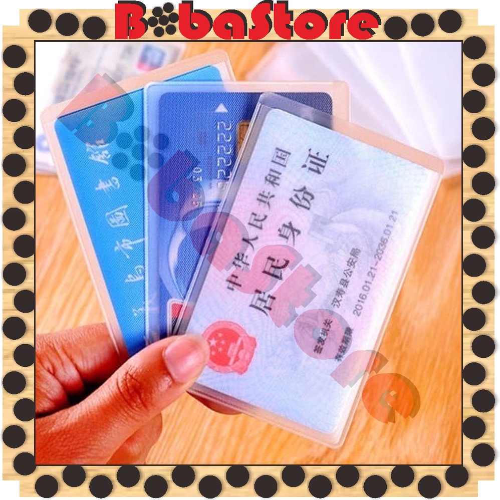 

⭐Bobastore⭐ Plastik Cover Pelindung Kartu ATM SIM KTP Kartu Nama R608