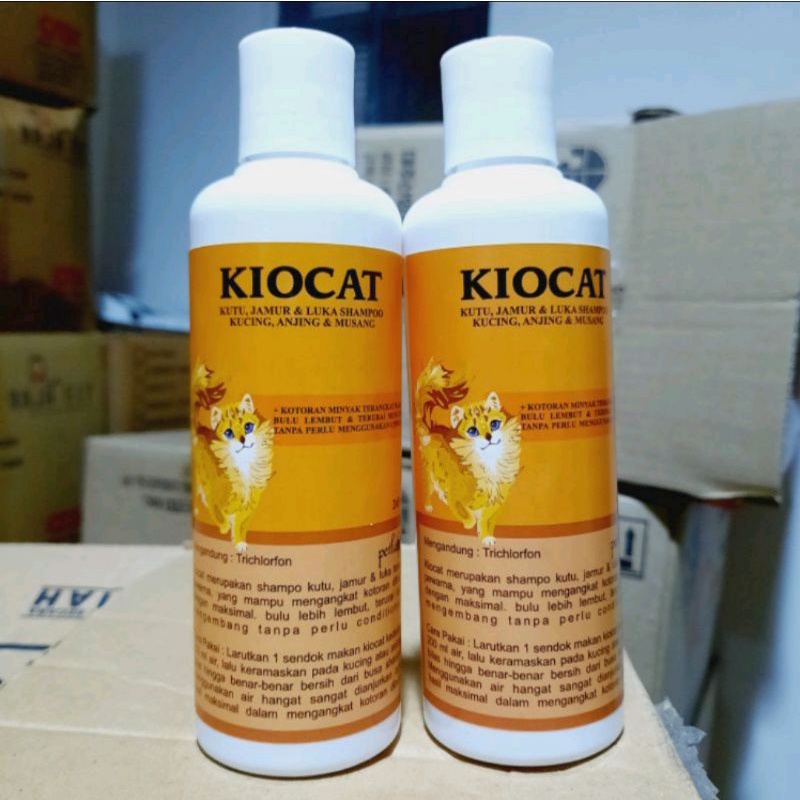 KIOCAT / Shampo kutu kucing / shampo jamur kucing / shampo luka kucing / shampo / 250ml