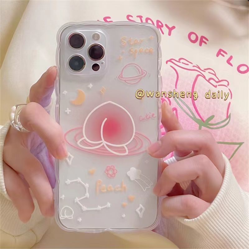 Soft Case Desain Pear Plating Untuk iPhone 13 13pro 12promaxSE2 2020 / 11 Pro MAX / 6S / 7 / 8 Plus / XR