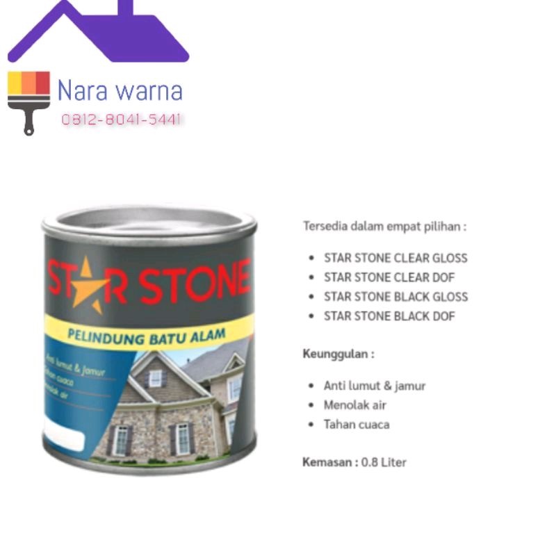 Jual PROPAN STARSTONE Cat Batu Alam Vernish Batu Alam Coating Batu Alam