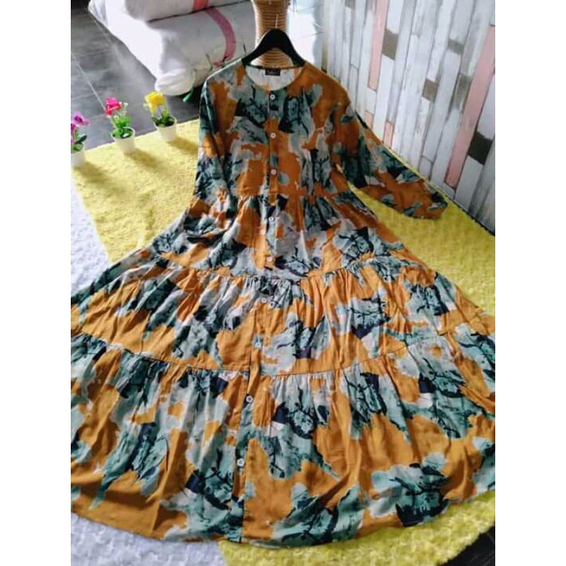 gamis full kancing
