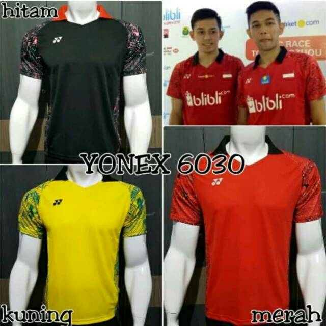 JB_  BAJU BADMINTON YONEX 6030 EXCLUSIVE LINDAN KAOS JERSEY BULUTANGKIS IMPORT GRADE ORI MURAH OBRAL