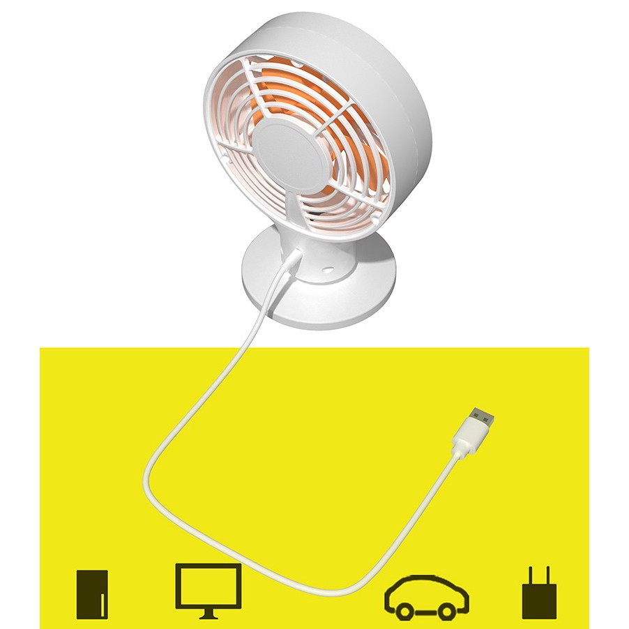 Car Use Mini Fan KIPAS Portable Mobil USB PORT non Battery