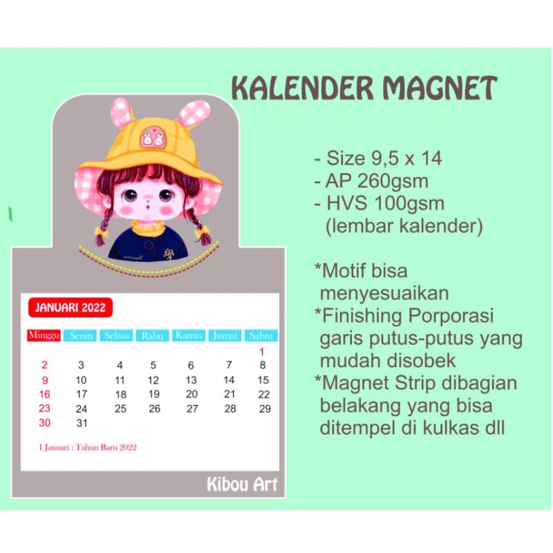 

Kalender Magnet Mini