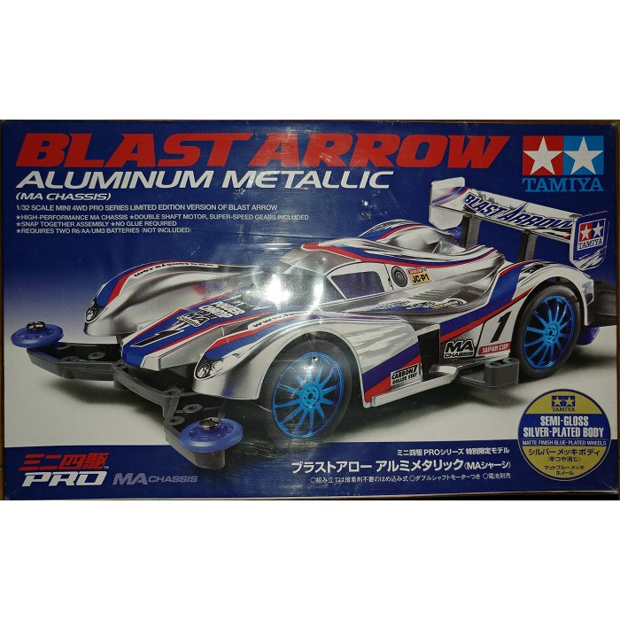 Tamiya Mini 4WD Blast Arrow Aluminum Metallic (95039)