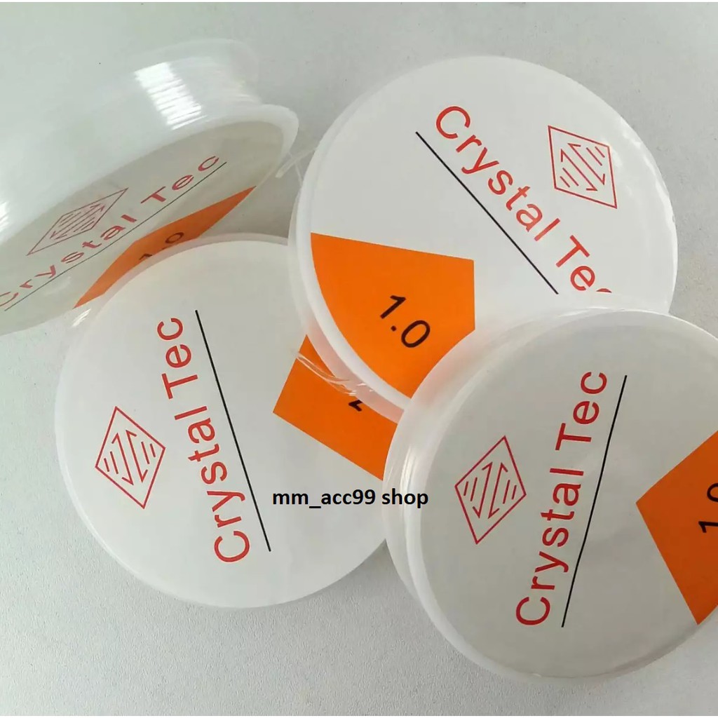Senar Elastis/ Tali Karet Transparan / Senar Korea Crystal Tec 1.0MM