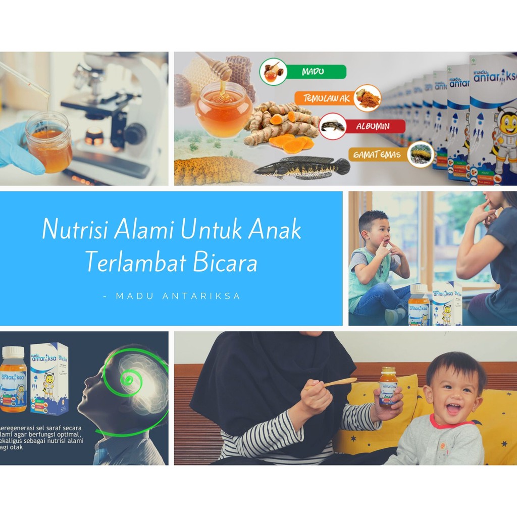 

Vitamin Anak Terlambat / Telat Bicara | Madu Antariksa