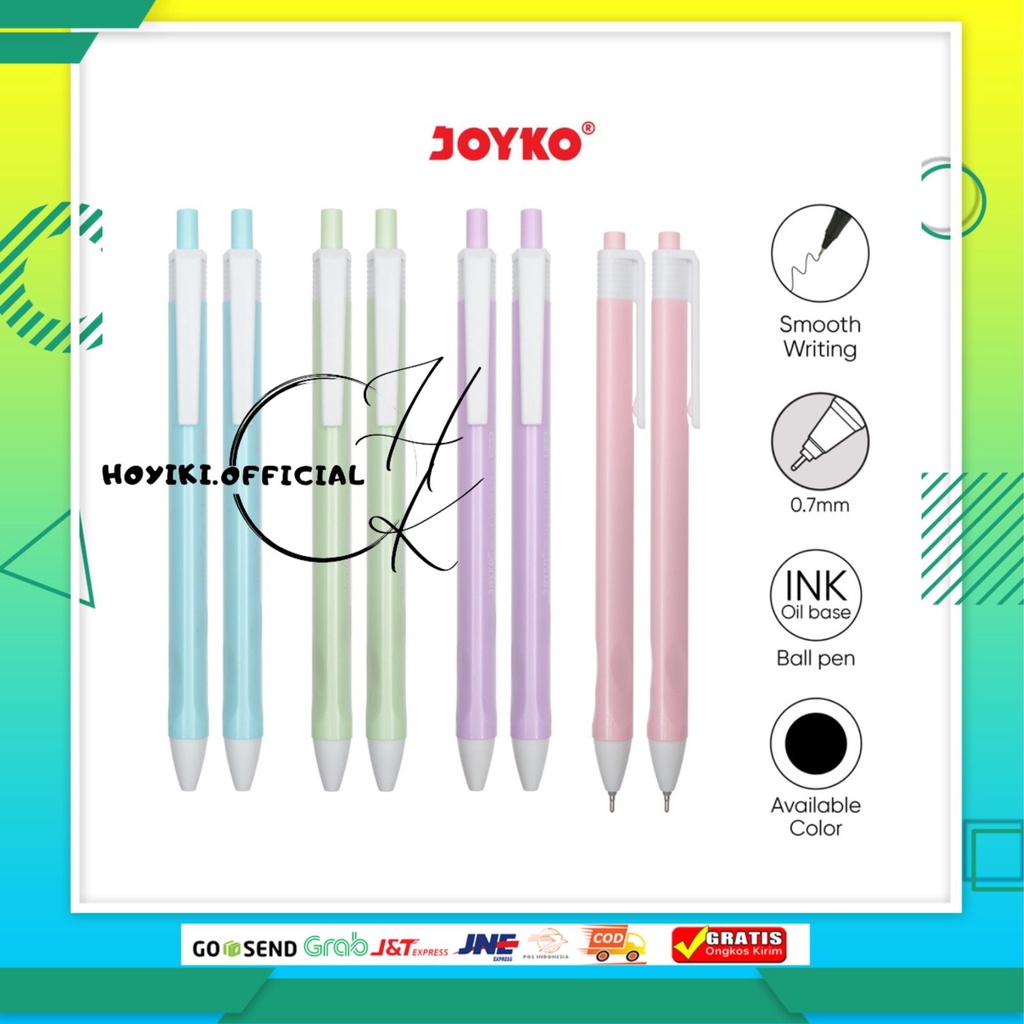 

JOYKO Ball Pen Pulpen Pena Joyko BP-342 Vokus 0.7 mm Pena Ink