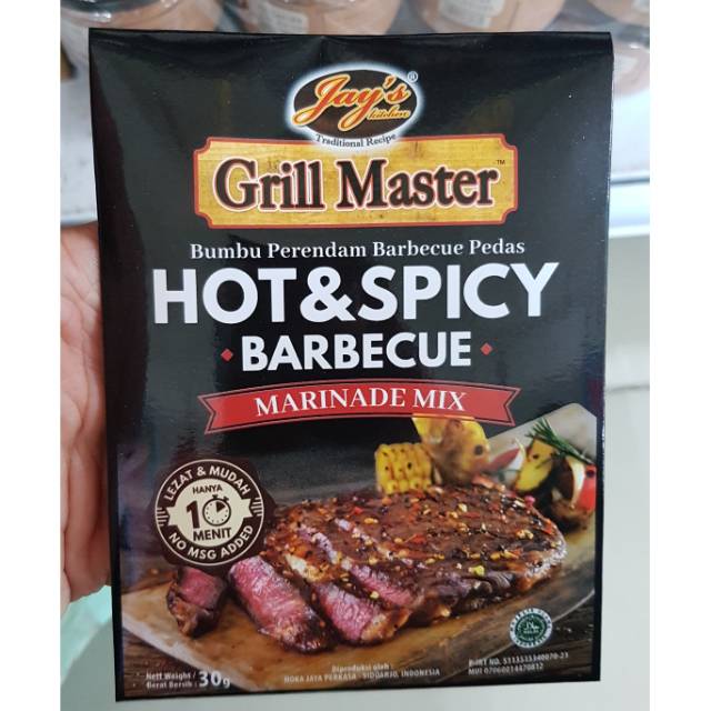

JAY'S Hot & Spicy Barbeque - Bumbu Perendam Barbecue Pedas 30GR