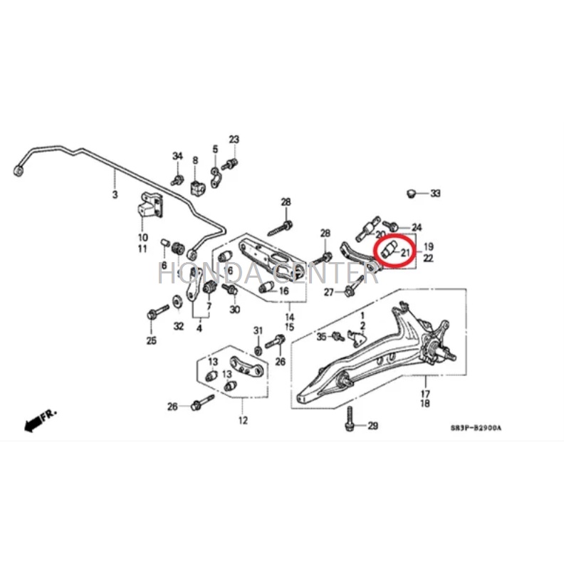 bushing bush bosh bos karet upper arm belakang civic nova lx gran civic 1988 1989 1989 1990 1991 civic genio estilo 1992 1993 1994 1995 civic ferio 1996 1997 1998 1999 2000  crv gen1  2000 2001 52395-SH3-014