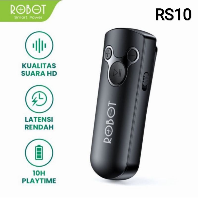 Robot RS10 Bluetooth Receiver 5.0 - Robot Bluetooth Audio Receiver Aux 3.5mm