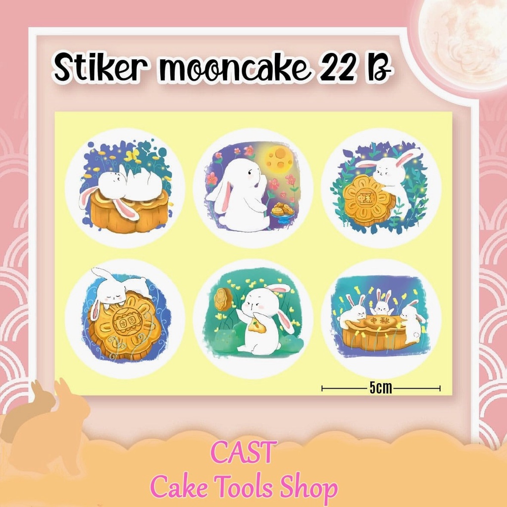 

Stiker Mooncake Bulat 10 lembar (60 pcs stiker)