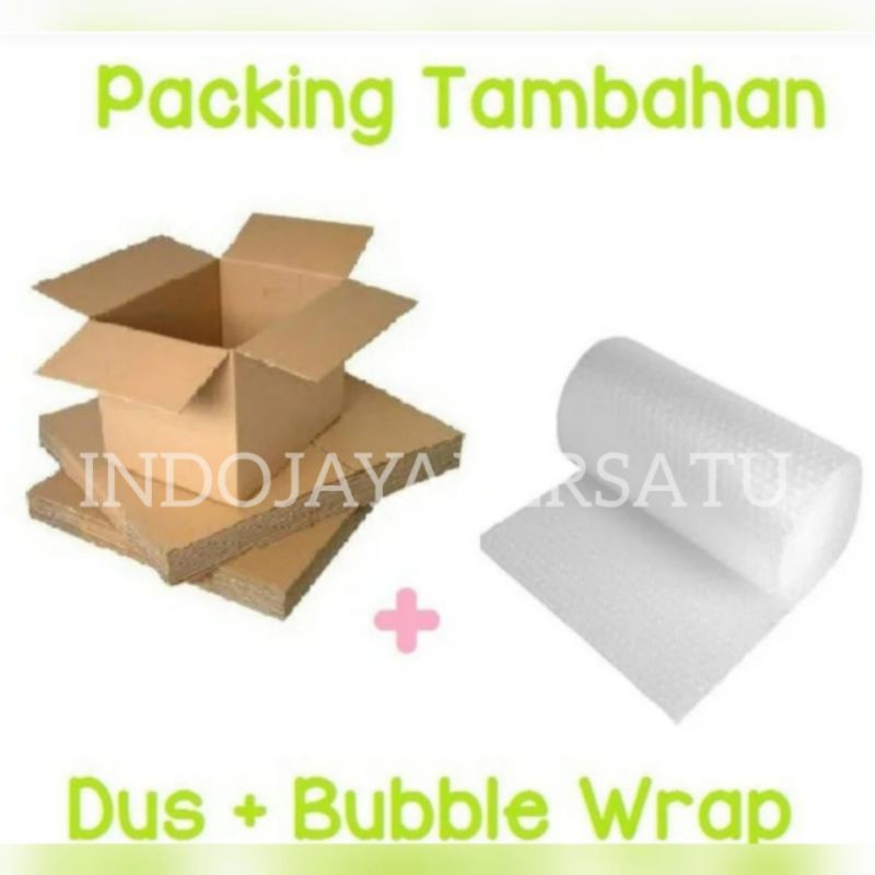 

Ekstra Packing!!! Tambahan packing kardus + buble Wrap