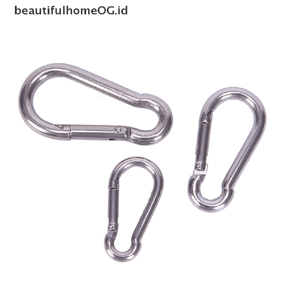 Gantungan Kunci Carabiner Bahan Stainless Steel 304