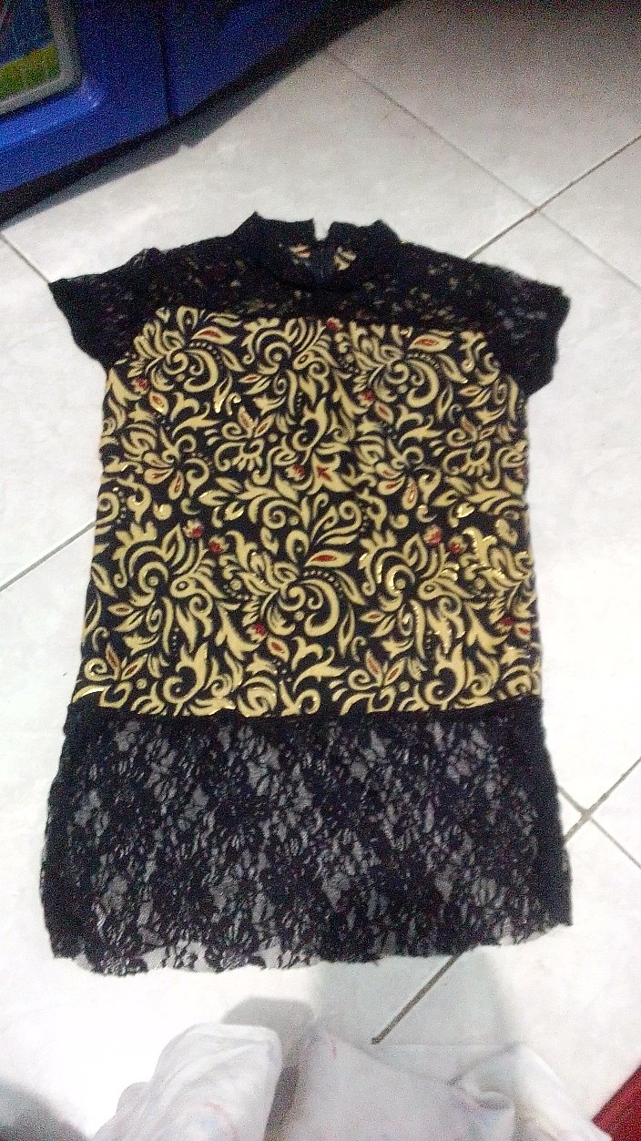 Dress Claire Kid Rx Dress Batik Anak Dress Brukat Anak Murah Kebaya Batik Brukat Anak Kutubaru Kid