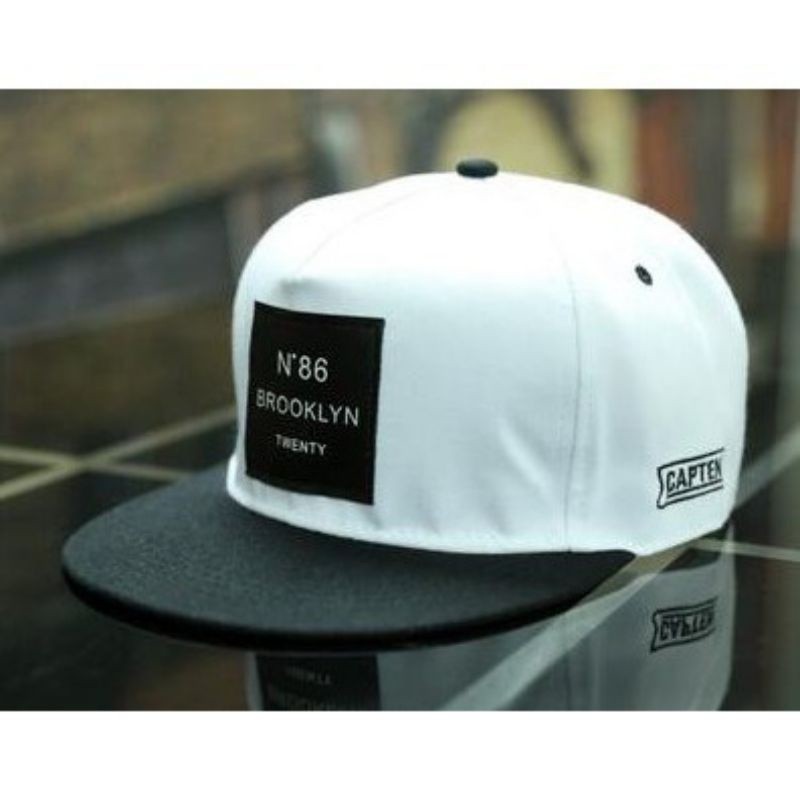 TOPI SNAPBACK DISTRO PRIA BROKLYN N86 ASLI MURAH - TOPI HIP HOP STYLE PRIA WANITA KEKINIAN.