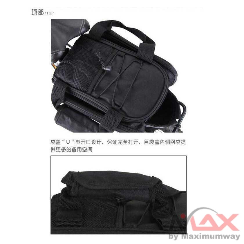 Tas Sepeda Bicycle Rear Carrier Bag tas belakang besar box anti air waterproof elektrik MTB lipat