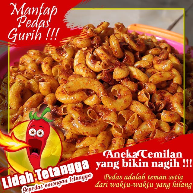 

Makaroni Bantat Pedas Gurih Lidah Tetangga 125gr