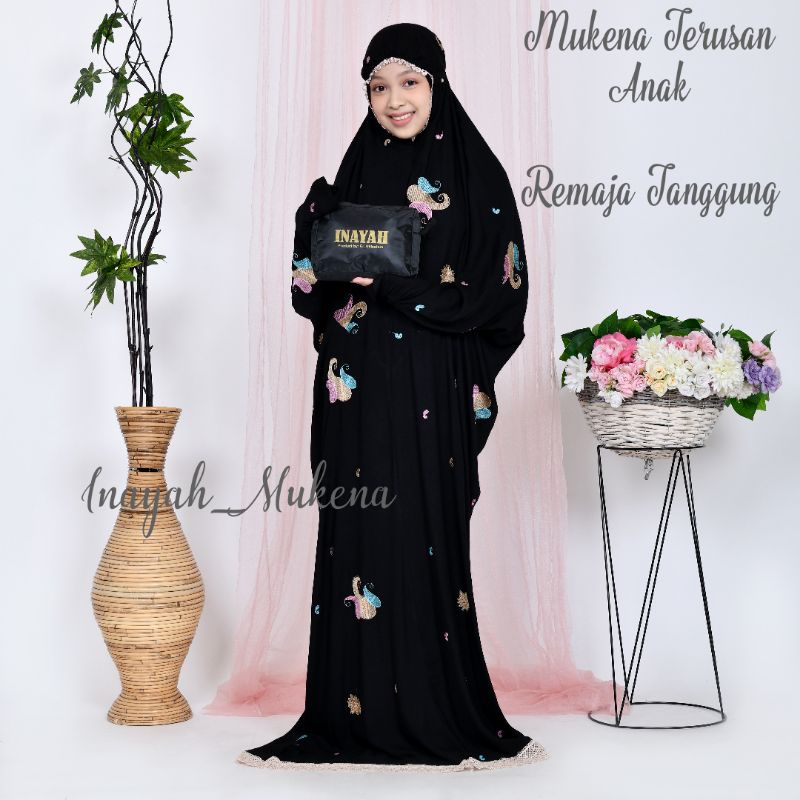 Mukena Terusan Anak Remaja Tanggung Bordir Starla-7
