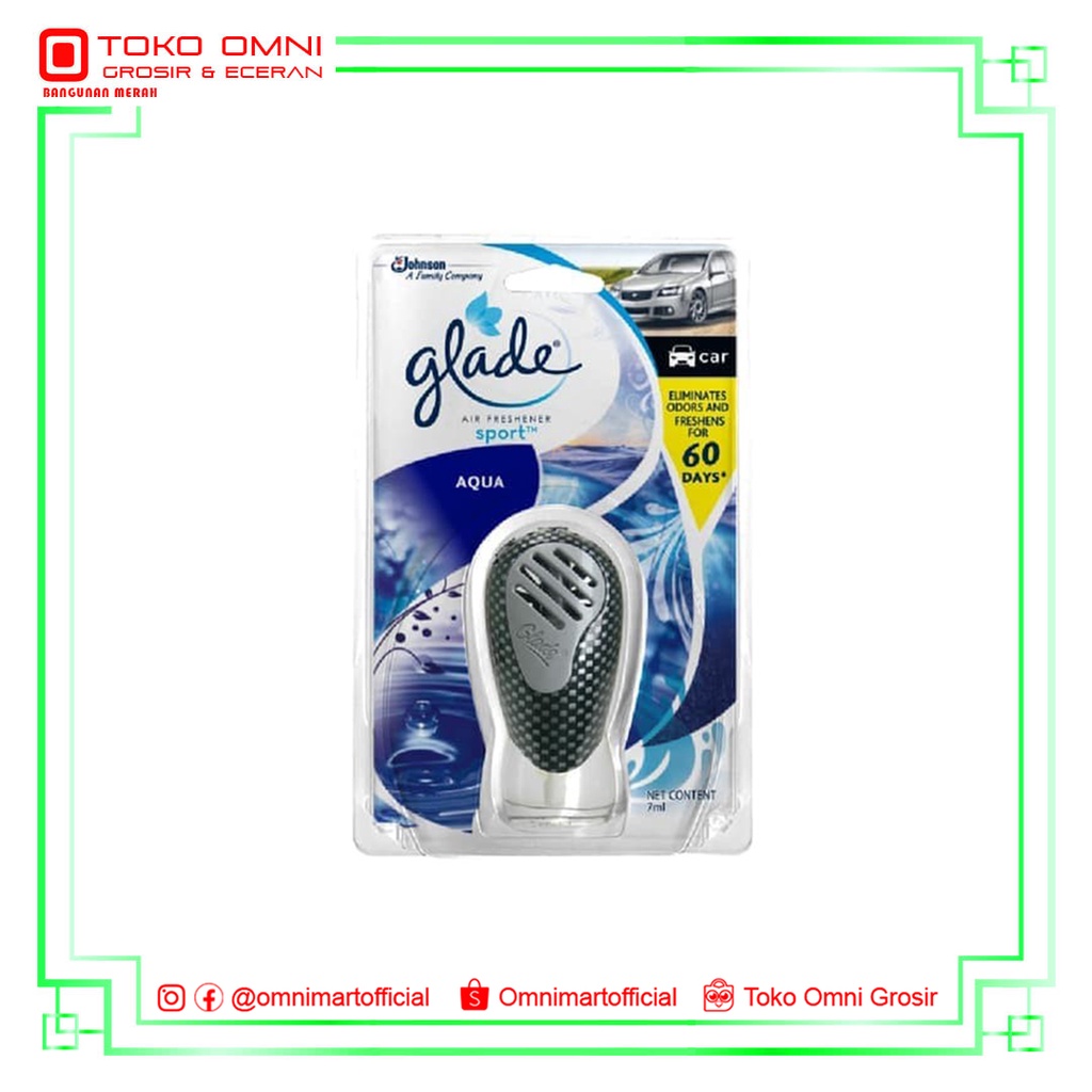 PENGHARUM MOBIL GLADE SPORT AQUA REG 7 ML