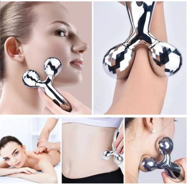 3D Face Roller / Facial massages Alat relaksasi pijat terapi wajah