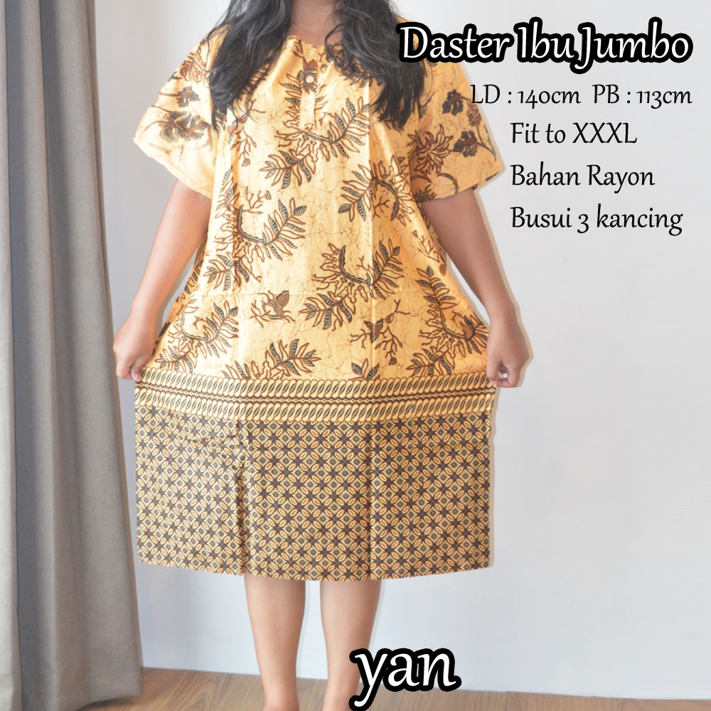 Daster super jumbo murah / daster bigsize LD : 140cm PB : 113 daster ibu ukuran besar