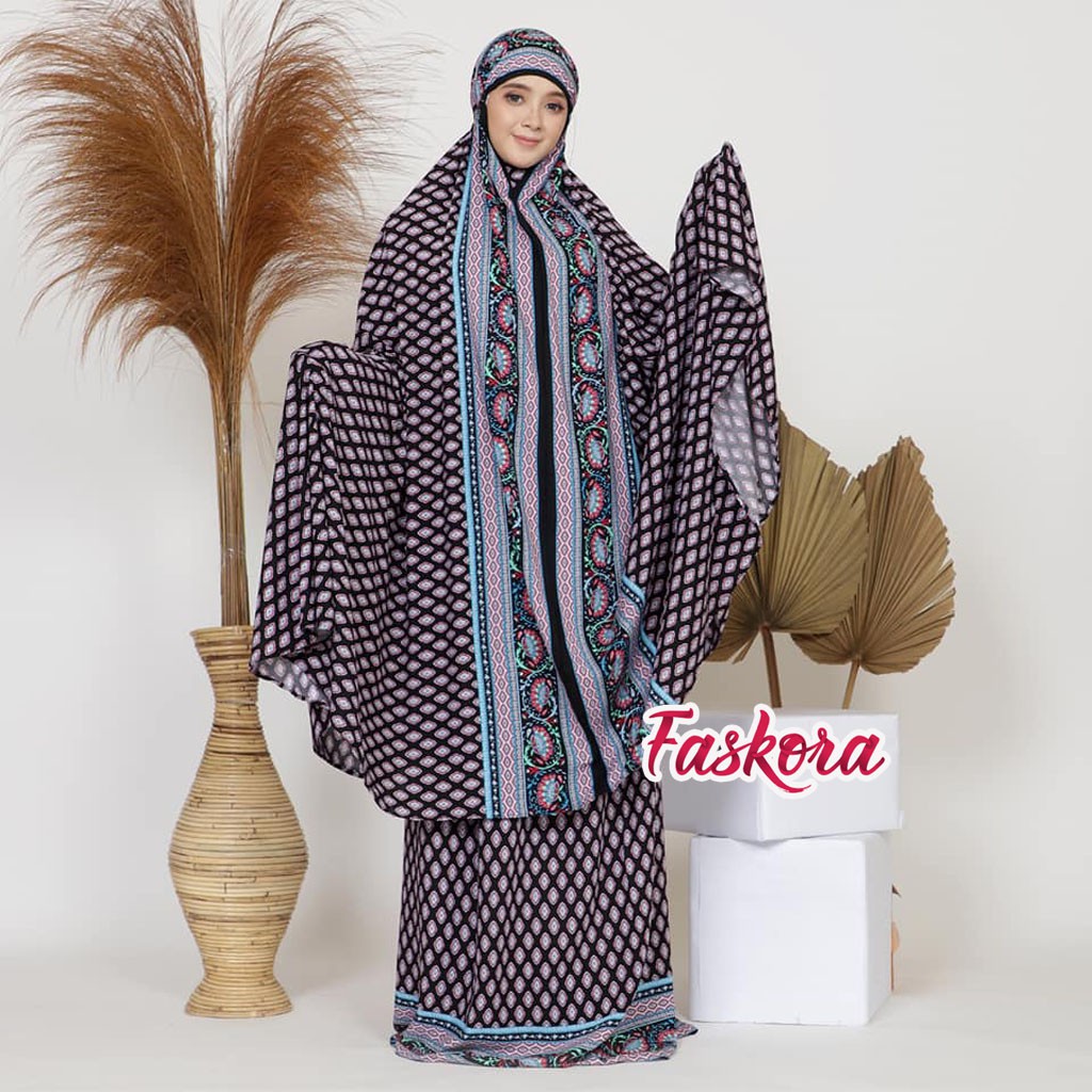 Mukena Bali Dewasa Extra Super Jumbo XXXXL 4XL 100kg - 120kg Batik - Mukena Rayon Adem Polos Murah