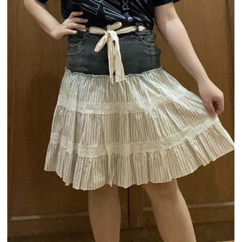 [PRELOVED] Rok Jeans Kombinasi