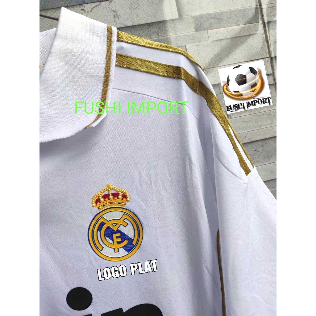 RETRO | Jersey Baju Bola Madrid Home 2011 2012 Grade Ori