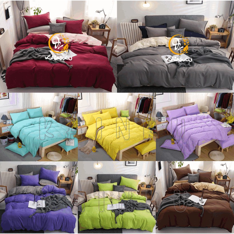 SPREI FULL KATUN Kualitas No 1 Shopee POLOS HOMEMADE UKURAN 180 160 140 120 100 90 200