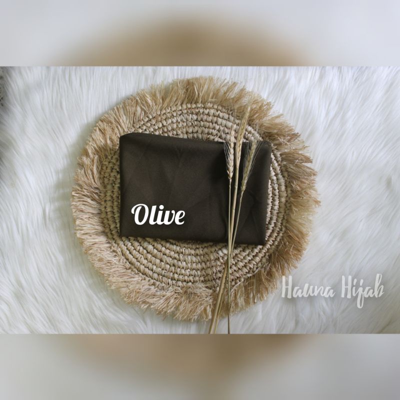 Khimar jumbo 2 layar/segiempat instan jumbo-Olive 2jb