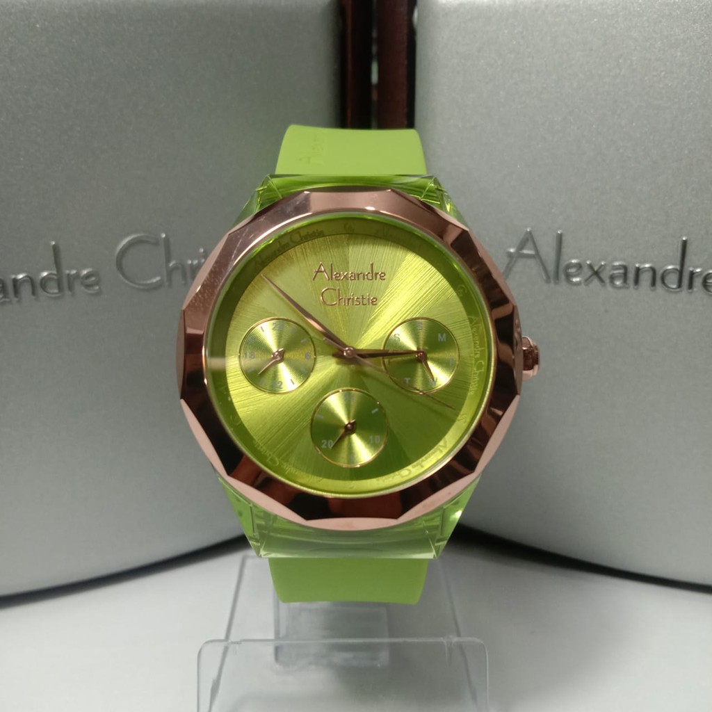 JAM TANGAN WANITA ALEXANDRE CHRISTIE AC 2808 RUBBER ORIGINAL GARANSI RESMI 1 TAHUN