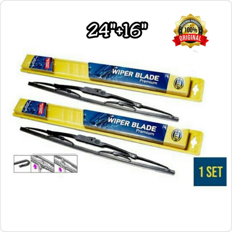 Wiper Depan Ford Ranger 24&quot;+16&quot; Merk Hella