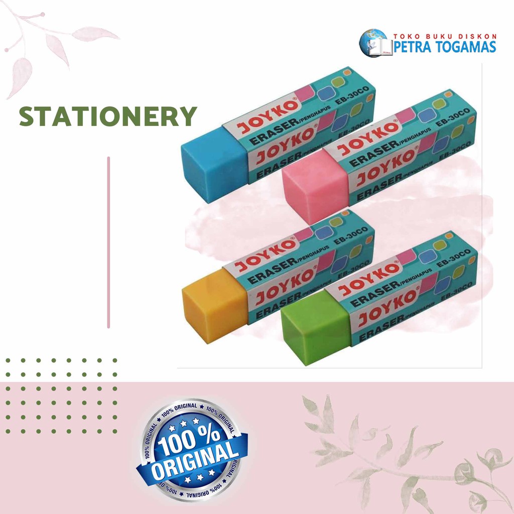 

PENGHAPUS/ERASER EB-30CO WARNA/EB-30CO WARNA /ER-115/ ER-30W JOYKO