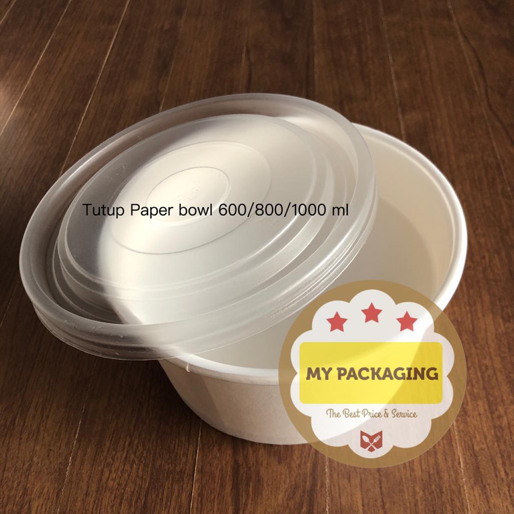 Tutup / Lid soup bowl  600/800/1000ml / tutup paper bowl / tutup paper cup / tutup mangkok kertas