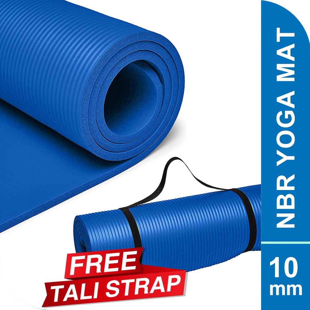 KaLato Yoga Mat 8-10mm Matras Alas Anti Slip Tebal Gym Mat NBR Matras-7