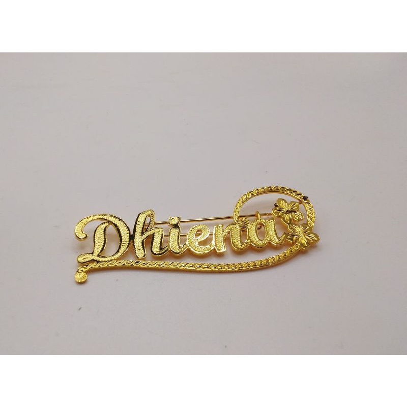 Bros nama Bros nama custom Bros nama lapis emas nama sendiri TERMURAH-E