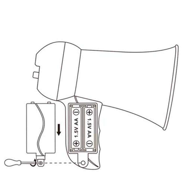 Mary Mainan Pengubah Suara Megaphone Fireman Elektronik Untuk Anak Anak Cosplay Musik Lelucon Praktis Pesta Interaktif S