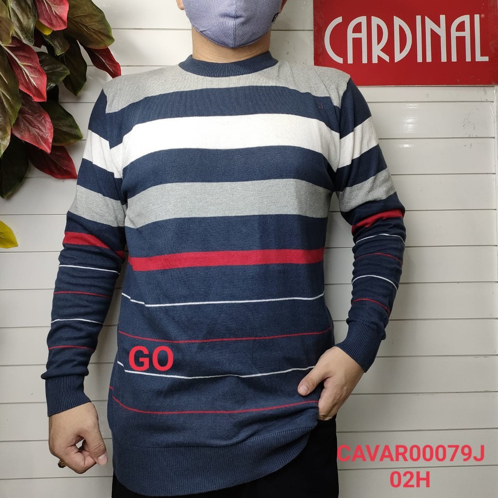 BB CSJE CARDINAL SWEATER JEANS Casual Salur Lengan Panjang